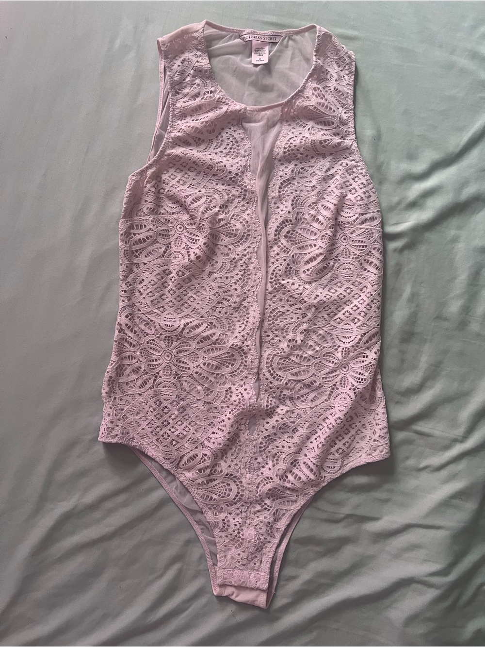 Victoria's Secret Lace Bodysuit - Light Pink